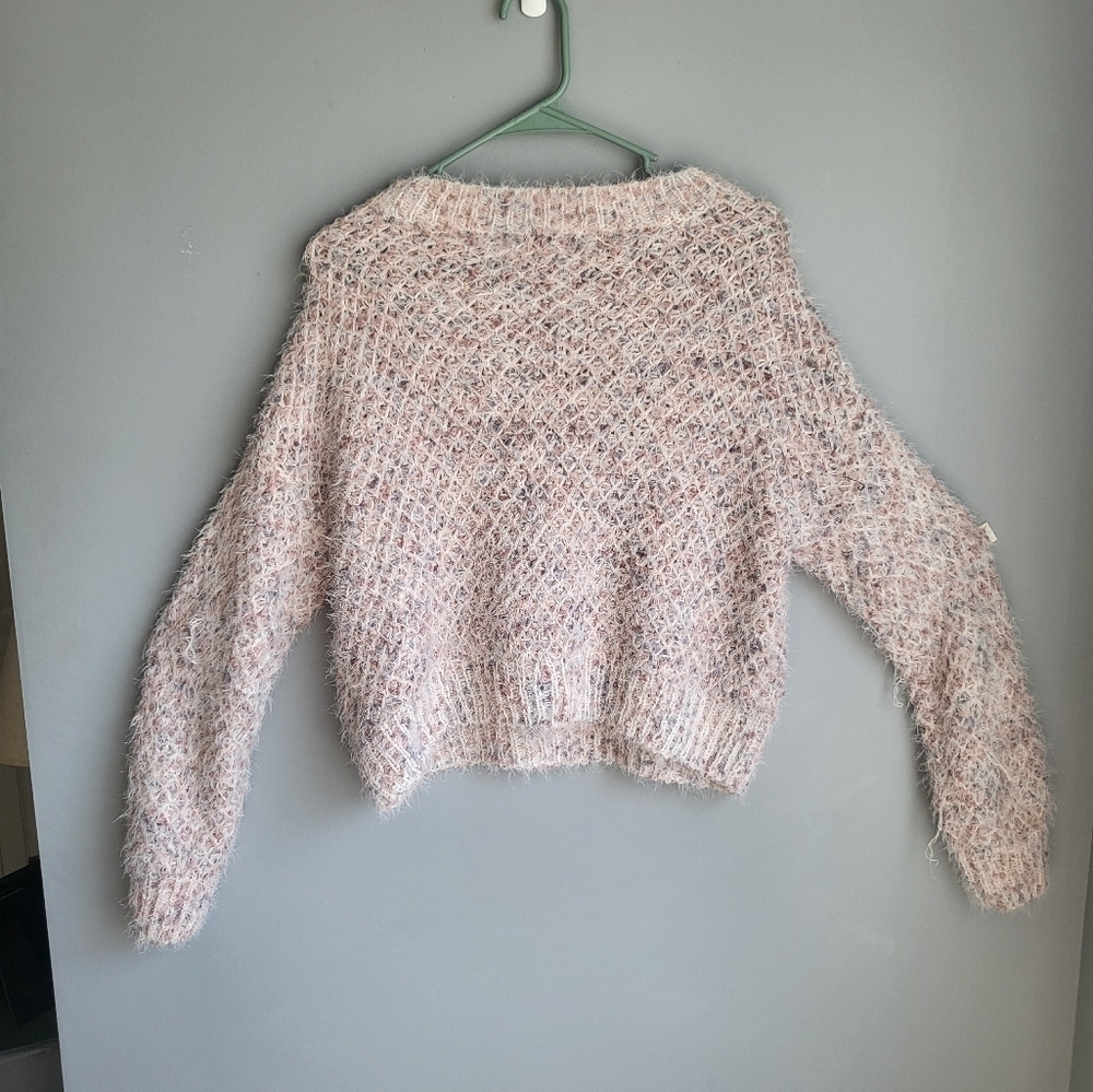 Made with Love cropped furry cropped sweater